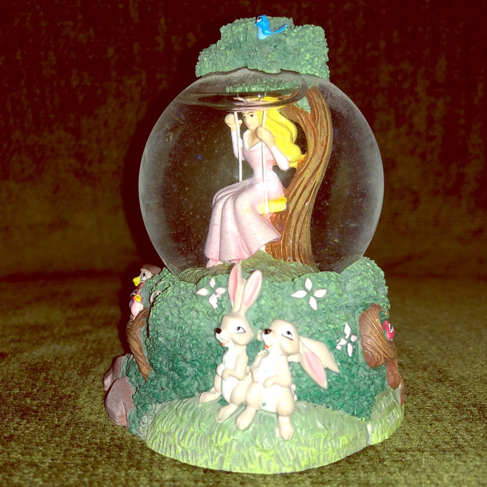 RARE Disney Princess Aurora Mini Snowglobe